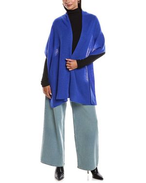 Phenix Featherweight Solid Cashmere Scarf - Blue