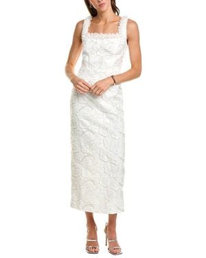 Elliatt Elowen Textured Midi Dress - White