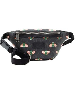 Gucci GG Supreme Bee Belt Bag (authentic Pre-loved) - Black