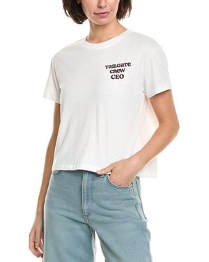 Wildfox Tailgate Crew Jamie T-Shirt - White