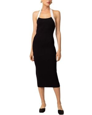 Line & Dot Kohl Midi Dress - Black