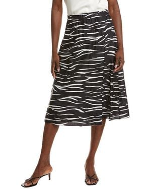 Officine Generale Officine Generale Irena Silk Skirt - Black