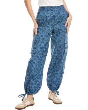 Cinq À Sept Denim Floral Zola Pant - Blue