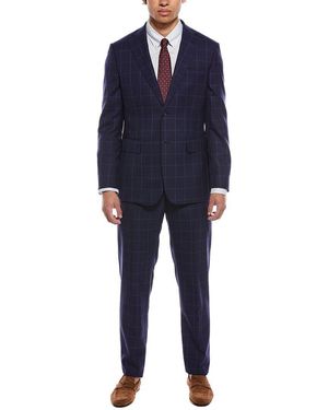 English Laundry Wool-blend Suit - Blue
