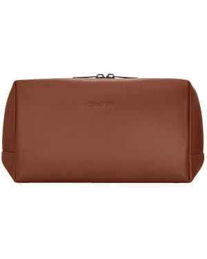 CHAMPS Onyx Leather Toiletry Bag - Brown
