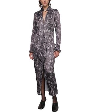 Sabina Musayev Floris Midi Dress - Gray