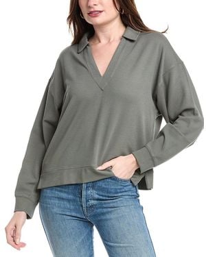Splendid Polo Sweatshirt - Grey
