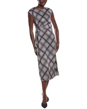 10 Crosby Derek Lam Adelita Crepe Back Satin Dress - Grey