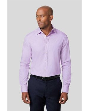 Charles Tyrwhitt Slim Fit Egyptian End On End Poplin Shirt - Purple