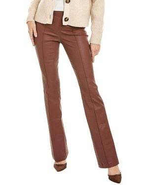 Helmut Lang Bootcut Leather Pant - Brown