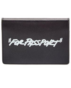 Off-White c/o Virgil Abloh Quote Passport Holder - Black