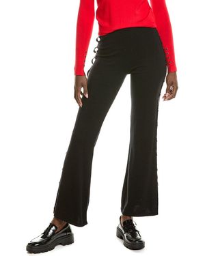 Minnie Rose D-ring Trim Detail Cashmere-blend Pant - Black