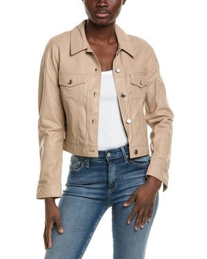 IRO Juste Leather Jacket - Blue