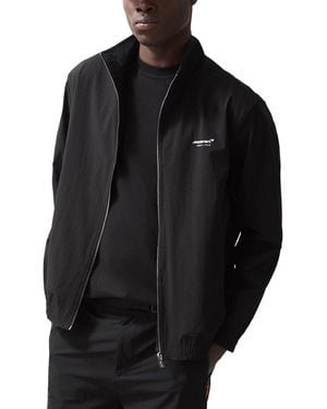 Reiss Isaac Technical Funnel Jacket - Black