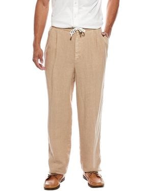 Brunello Cucinelli Linen Relaxed Fit Pant - Natural