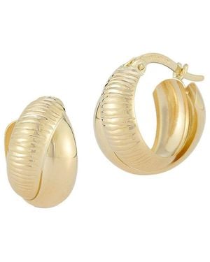 Ember Fine Jewelry 14k Bold Double Hoops - Metallic