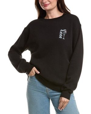 Project Social T Prosecco/Gin Holiday Reversible Sweatshirt - Black