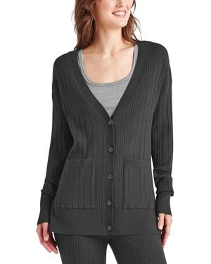 Splendid Veronica Cable Cardigan - Black