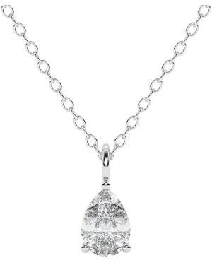 Lab Grown Diamonds 14k 0.25 Ct. Tw. Lab-grown Diamond Necklace - Metallic