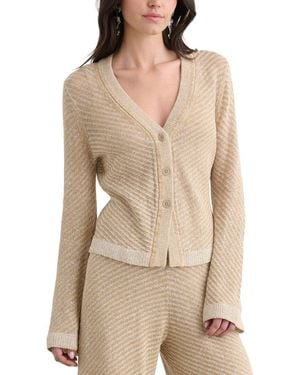 Toccin Bobby V- Neck Linen Cardigan - Natural
