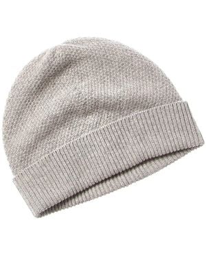 Phenix Moss Stitch Cashmere Hat - Grey