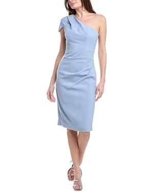 Jovani One-Shoulder Midi Dress - Blue