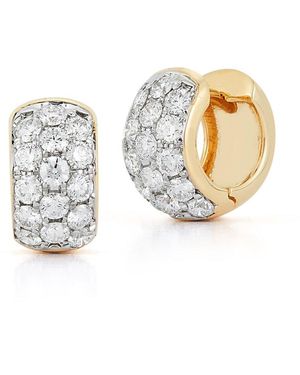 Nephora 14k 1.00 Ct. Tw. Diamond Huggie Earrings - Multicolor