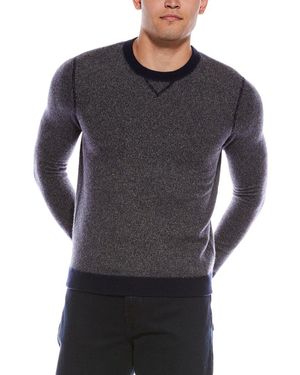 Autumn Cashmere Birdseye Cashmere Crewneck Sweatshirt - Gray