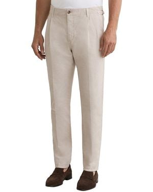 Reiss Pablo Side Adjuster Linen-Blend Trouser - Natural