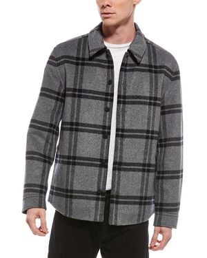 Vince San Jacinto Wool-Blend Shirt Jacket - Gray