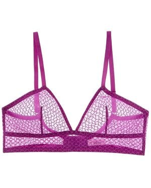 Else Kaleidoscope Soft Triangle Bra - Purple