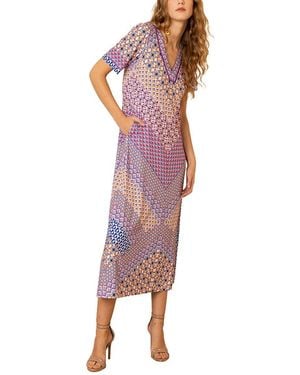 Hale Bob Rayne Midi Dress - Purple