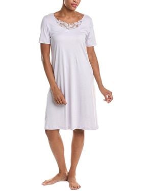 Hanro Kalea Floral Tulle Nightgown - White