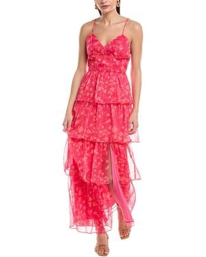 Amanda Uprichard Thaddea Maxi Dress - Pink