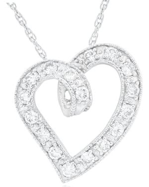 Diana M. Jewels Fine Jewellery 14k 1.15 Ct. Tw. Diamond Necklace - Metallic
