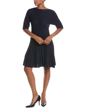 Estellina Knit Midi Dress - Blue