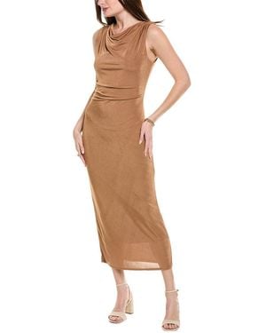 Harper Ruched Maxi Dress - Natural