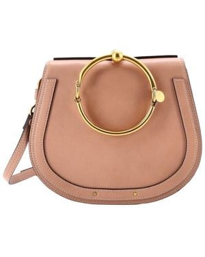 Chloé Leather Nile Crossbody Medium (Authentic Pre-Loved) - Brown