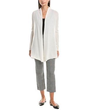 InCashmere Flyaway Cashmere Cardigan - White