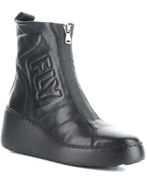 Fly London Drim Leather Boot - Black