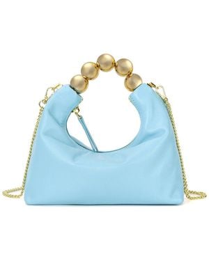 Tiffany & Fred Paris Smooth Leather Top-Handle Shoulder Bag - Blue