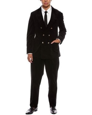 Brunello Cucinelli 2Pc Cashmere-Blend Suit - Black