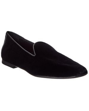 Isaia Velvet Slipper - Black