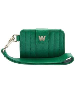 Wolf 1834 Mimi Credit Card Holder With Wristlet In - Green