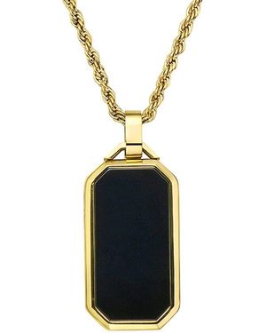 Adornia 14K Plated Pendant Necklace - Blue