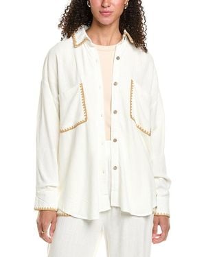 Vintage Havana Linen-Blend Shirt - White