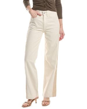 Rag & Bone Logan Spliced Wide Leg Jean - Natural