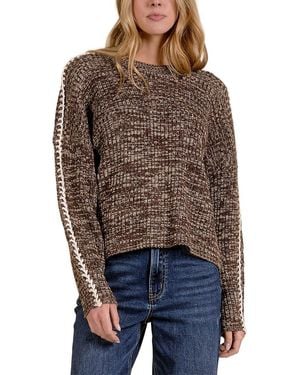 Elan Wool-Blend Pullover - Brown