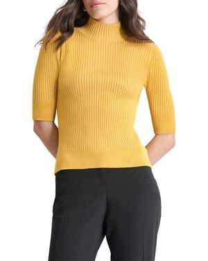 DKNY Mock Neck Sweater - Orange