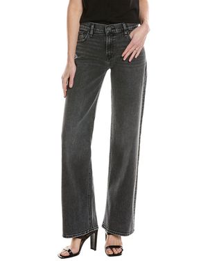 Hudson Jeans Kelli Low-Rise Grander Loose Straight Jean - Black